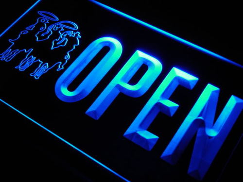 OPEN Cowboys 2 LED Neon Sign